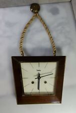 RARE MID CENTURY MODERNISM TEAK WALL CLOCK VINTAGE BY ZENTRA Hanging picture