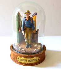 Franklin Mint John Wayne Spirit of the West Figurine Under Domed Glass picture