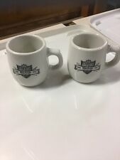 2 White Castle Restaurant Ash Tray Bottom Coffee Mugs Heavy Duty New Old Stock picture