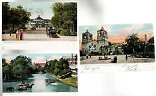 Lot of 3 San Antonio TX UNDB and Div Back Tuck Postcards Posted 1908 picture