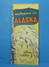 Welcome To Alaska 1950s Booklet Guide Map Brochure Advertising Vintage picture