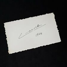 Rare 1944 King Carol of Romania Signed Royal Photograph Photo Autograph Document picture