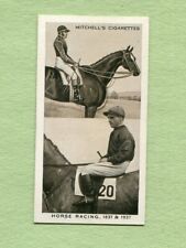 1937 STEPHEN MITCHELL & SON CIGARETTES WONERFUL CENTURY #34 HORSE RACING picture