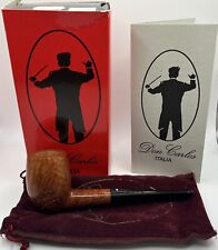 Unsmoked Don Carlos 3 Note Large NOS Estate Tobacco Pipe With Box, Sock, Papers picture