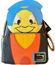 NWT LOUNGEFLY X Disney Pinocchio JIMINY CRICKET Mini Backpack picture