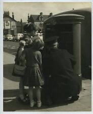 Children Help Postman Empty Postbox c1950s Photo By A L Solomon picture