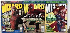 Wizard Magazine Lot Of 3 Issues 122,125,130 2001-2002 picture