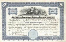 American Exchange Irving Trust - Stock Certificate picture