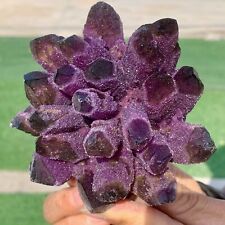 1.22LB New find sky purple phantom quartz crystal cluster mineral sample picture