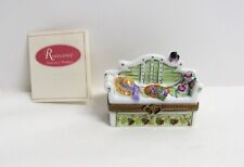 Limoges France Peint Mein Garden Bench from Romance - w/Booklet - EUC picture