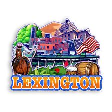 Lexington Kentucky USA Refrigerator magnet 3D travel souvenirs wood gifts picture