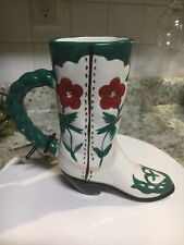 American Legacy Gene Autry Vintage Cowboy Boot Mug/Vase Collectible picture