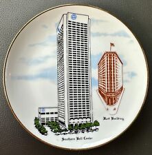Rare Southern Bell Center,Hurt Building 7-1/2 Inch Plate W/Gold Trim,Atlanta, GA picture