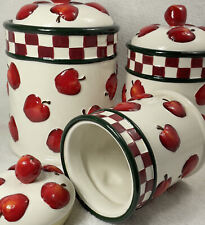 New Debco Apple Design 3 Piece Canister Set picture