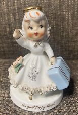 Vintage TMJ Supreme Quality Japan August Poppy Angel Girl Figurine picture