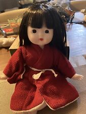 Vintage Japanese Soft Doll With Pink Kimono picture