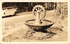 ROTARY CLUB FOUNTAIN antique real photo postcard rppc PORTLAND OREGON OR 1940s picture