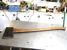 Vintage Plumb Single Bit Bevel Jersey Pattern Axe with Handle picture