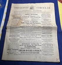 RARE 1875 Newspaper THE DRUGGISTS’ CIRCULAR & CHEMICAL GAZETTE New York NY picture