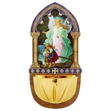 Lasered Wood Holy Water Font Guardian Angel Pack of 4 Size 2.5 x 5 inches picture