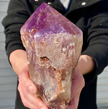  3.61LB Top natural amethyst backbone Scepter mineral specimen earth healing. picture