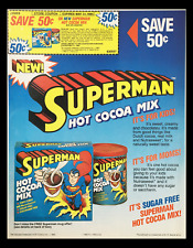 1983 Superman Hot Cocoa Mix Circular Coupon Advertisement picture