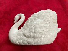 Ceramic Swan Planter, Centerpiece, Vase - White, 4 1/2 Tall picture