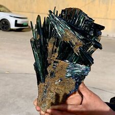 5.67LB Natural Vivianite ludlamite Quartz Crystal Mineral Samples /Brazil picture