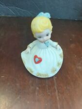 Vintage Josef Originals Valentine Angel Heart  Little Commandments Figurine  picture