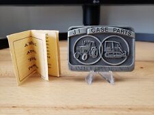 SpecCast JI Case Parts Trade Fair Land of Opportunity Pewter Belt Buckle 1986 picture