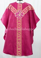 DARK ROSE GOTHIC CHASUBLE vestment and mass & stole set casula casel casulla,IHS picture
