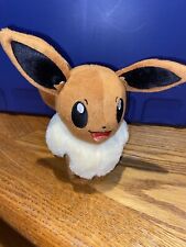 2017 Tomy Eevee Nintendo Pokemon Standing Running Mouth Open Plush picture