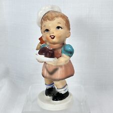 HTF Vintage 1950's JAPAN UCAGCO 1950s Little Girl Ceramic Figurine w/Cake picture