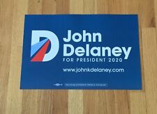 John Delaney Democrat Maryland Official 2020 President Campaign Sign Placard  picture