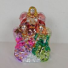 Christopher Radko Colorful Christmas Angel 2 Piece Chocolate Candy Cookie Jar picture
