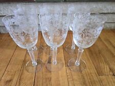 Vintage Fostoria Crystal Buttercup  Water Goblet Glass 7 7/8