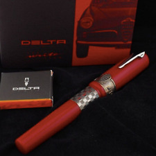 Delta Trofeo Giulietta Alfa Romeo Red Fountain Pen Nib 18K M From Japan picture