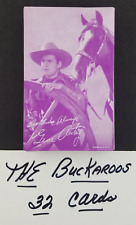 Vintage (Set of 32) 1940's The Buckaroos Penny Arcade Cards (Nice Condition) picture