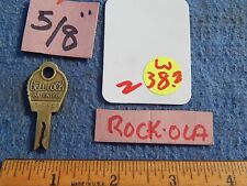1941-1942 Rock-ola Key for 5/8 inch lock - Bell Lock 38 RO 468 picture