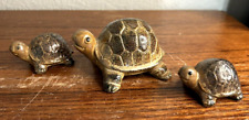 Lot of 3 Vintage OTAGIRI OMC Japan Ceramic Turtle Figurines picture