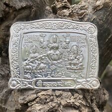 999 Silver Lakshmi Ganesh ji Stamped Sheet for Diwali Puja Temple 10 gram F/S picture