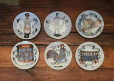 Vintage '60s Set of 6 Lipper & Mann Fornasetti-Style Americana Coasters w/ Stand picture