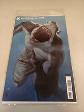 SUICIDE SQUAD KING SHARK 1 COVER B RICCARDO FEDERICI CARD STOCK VAR NM OR BETTER picture