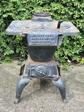Antique Victorian STOVE CAST IRON JACOBS ALA Coal FIREPLACE GRATE Furnace HEAT picture