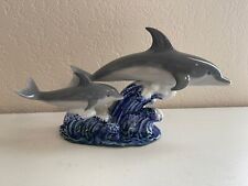 Lladro Porcelain 6470 A Swimming Lesson Dolphins Swimming Figurine picture