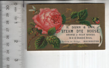 S. Dunn & Son Steam Dye House Floral Victorian Trade Card 3