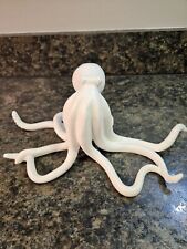 Adorable Plaster Octopus Figurine ~ White ~ Nautical Decor picture
