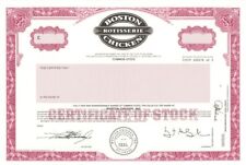 Boston Rotisserie Chicken - 1996 dated Specimen Stock Certificate - Specimen Sto picture