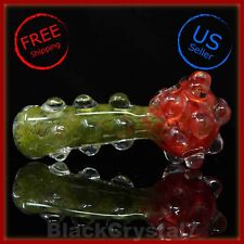 5.5 in Handmade Berry Pepper Premium Heavy Spike Tobacco Smoking Bowl Glass Pipe picture