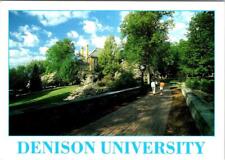 Granville, OH Ohio  DENISON UNIVERSITY Students~Chapel Walk~Campus  4X6 Postcard picture